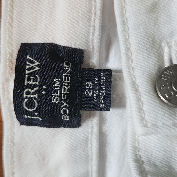 J. Crew white, slim boyfriend jeans in excellent condition! - Picture 7 of 11